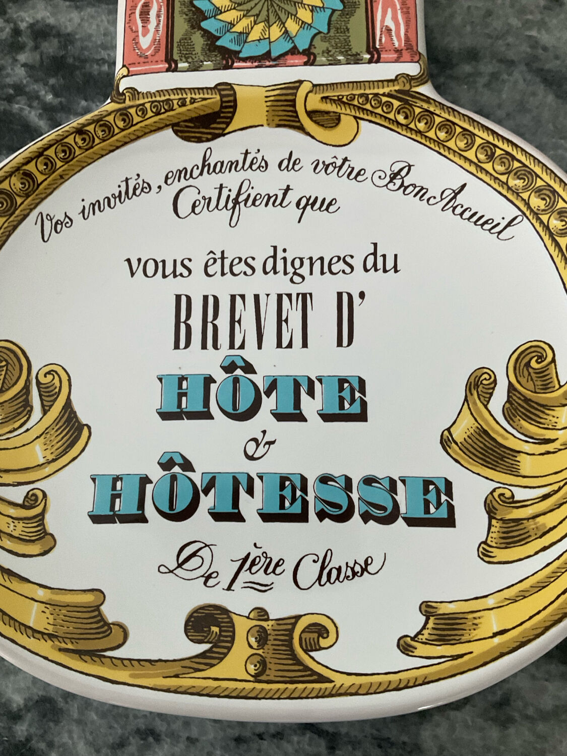 Vintage Estello-France ceramic enamelled catchall