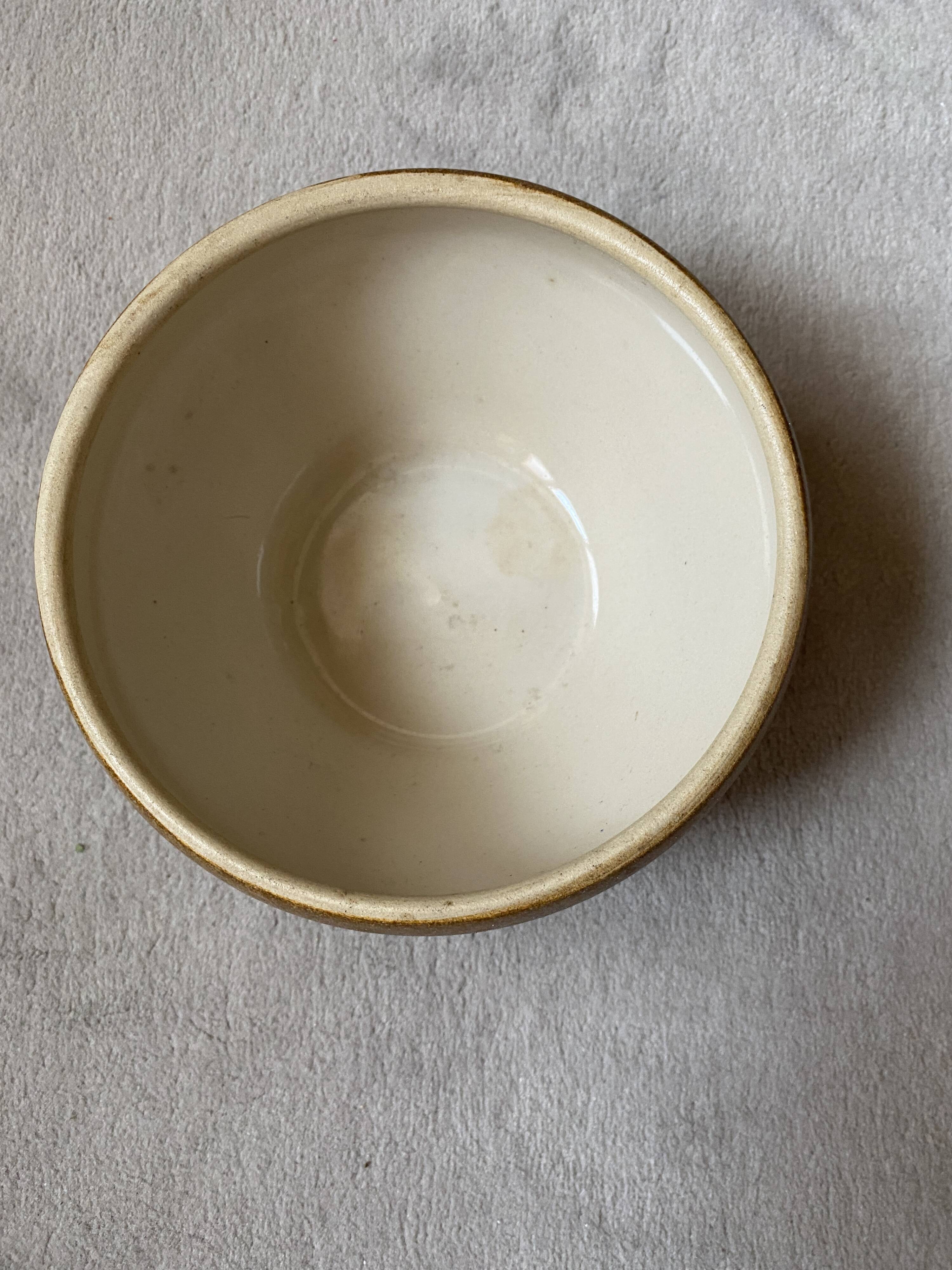 Digoin enamelled stoneware salad bowl