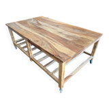 Large AMPM coffee table on wheels