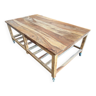 Large AMPM coffee table on wheels