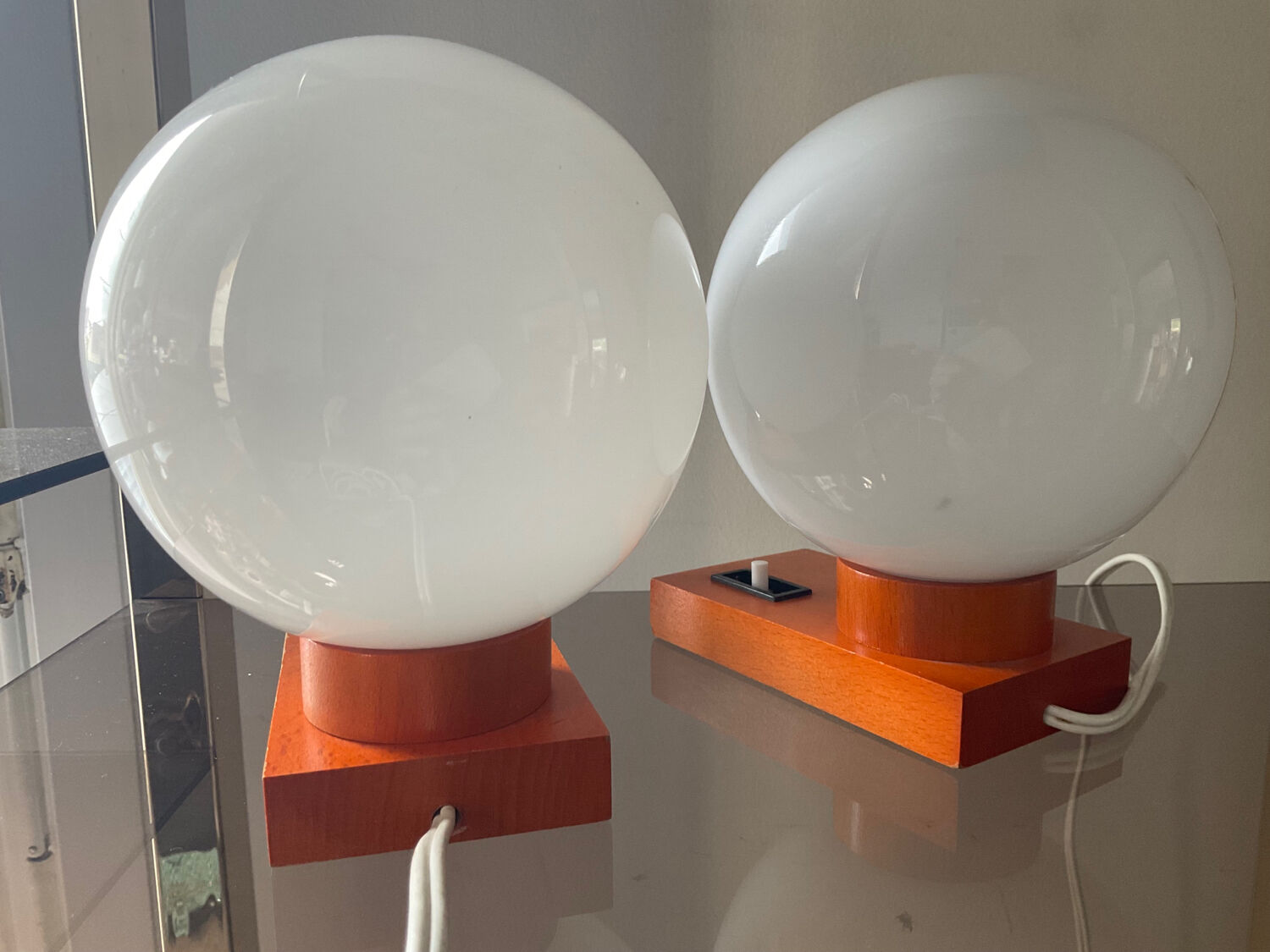 Paire de lampes vintage des années 70