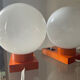 Paire de lampes vintage des années 70