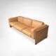 Canapé 3 places en cuir Duc de Mario Bellini pour Cassina années 1990