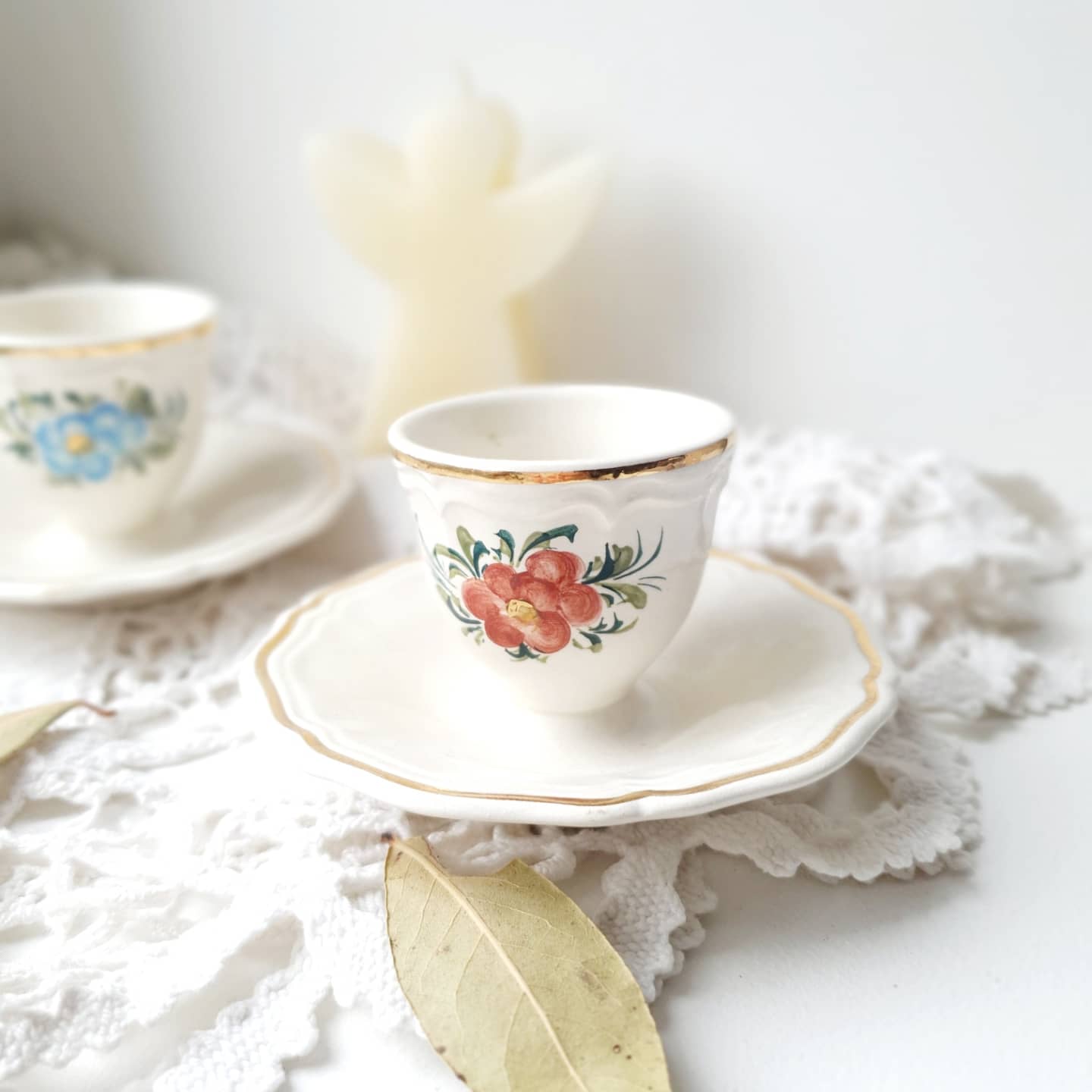 Duo coquetiers stamped and signed