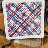 Vintage enamelled trivet from the 40s/50s