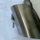 Brushed stainless steel wall light by Oxar France, vintage 1970s