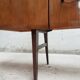 Vintage mid century walnut effect compact scandinavian sideboard