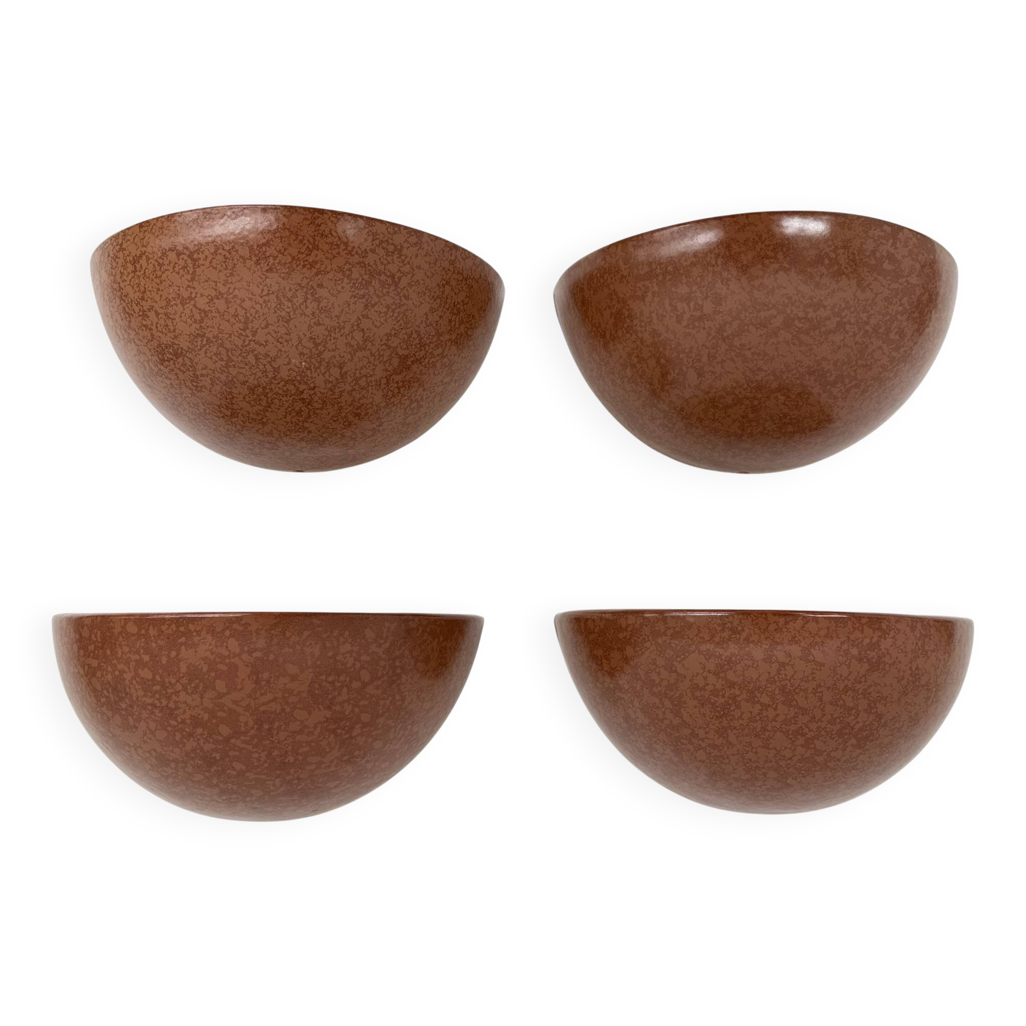 Mid-Century set of 4 ceramic wall lamp sconce , 1970s