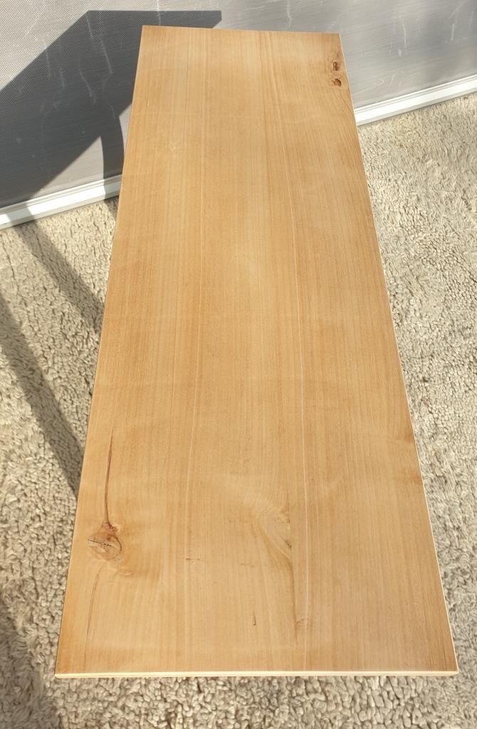 Workshop trestle coffee table