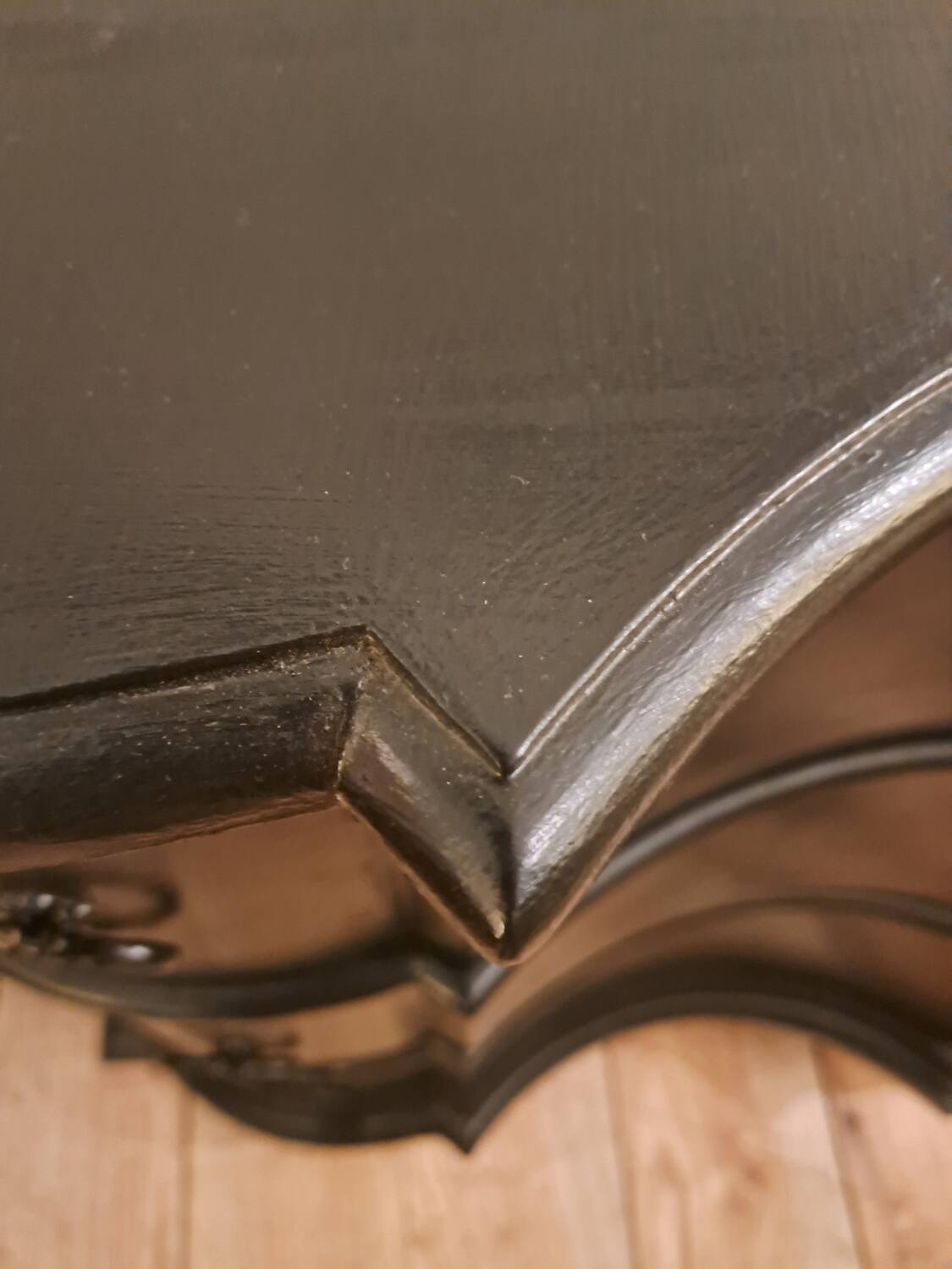 Commode baroque laquée noir
