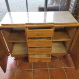 Vintage 1960s oak sideboard