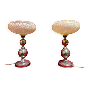 lampes nickelées des