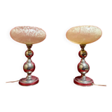 Nickel-plated lamps from the 1950s