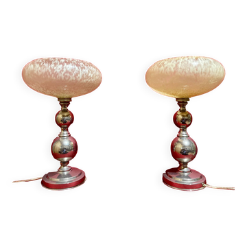 Nickel-plated lamps from the 1950s