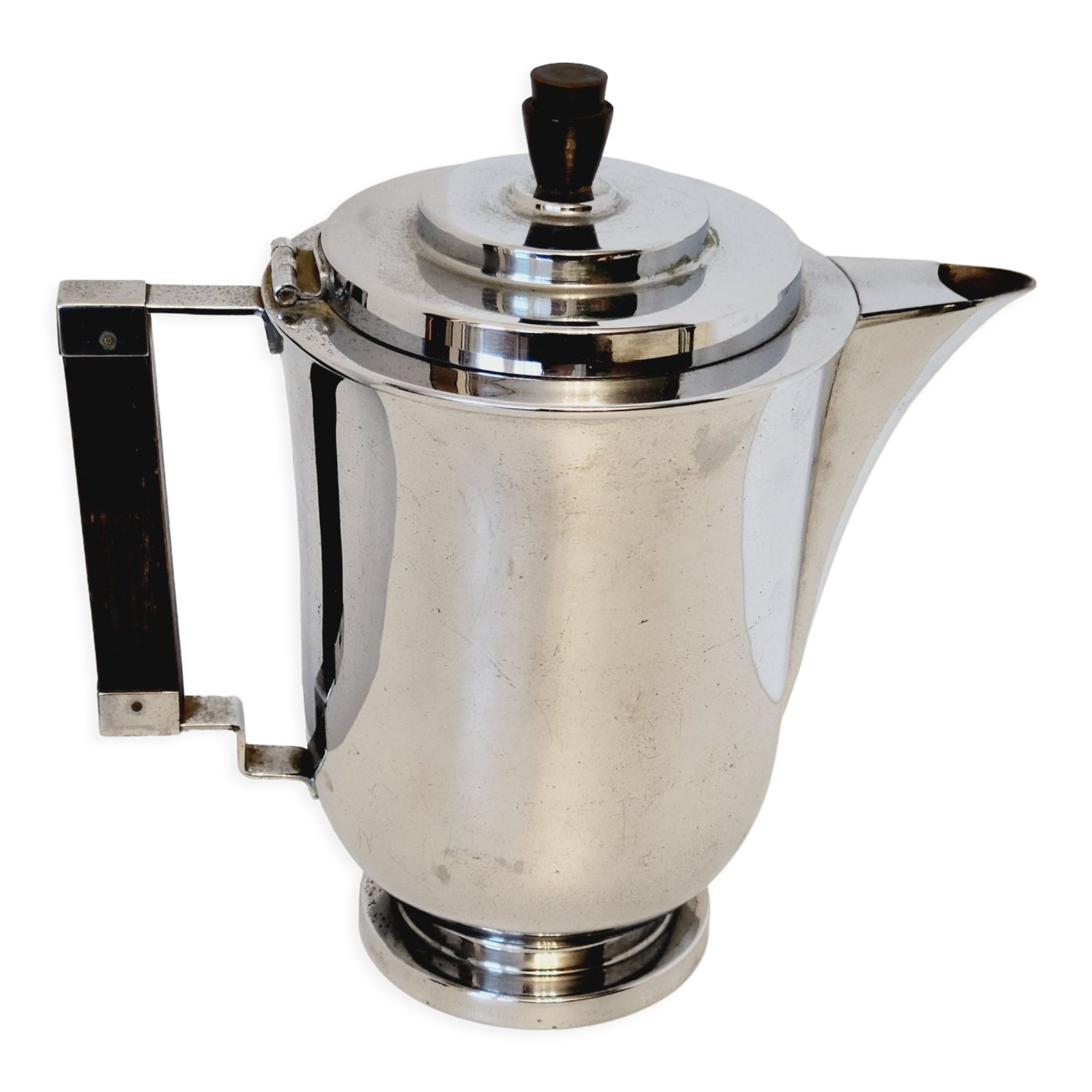 Old tea maker art deco metal and wood