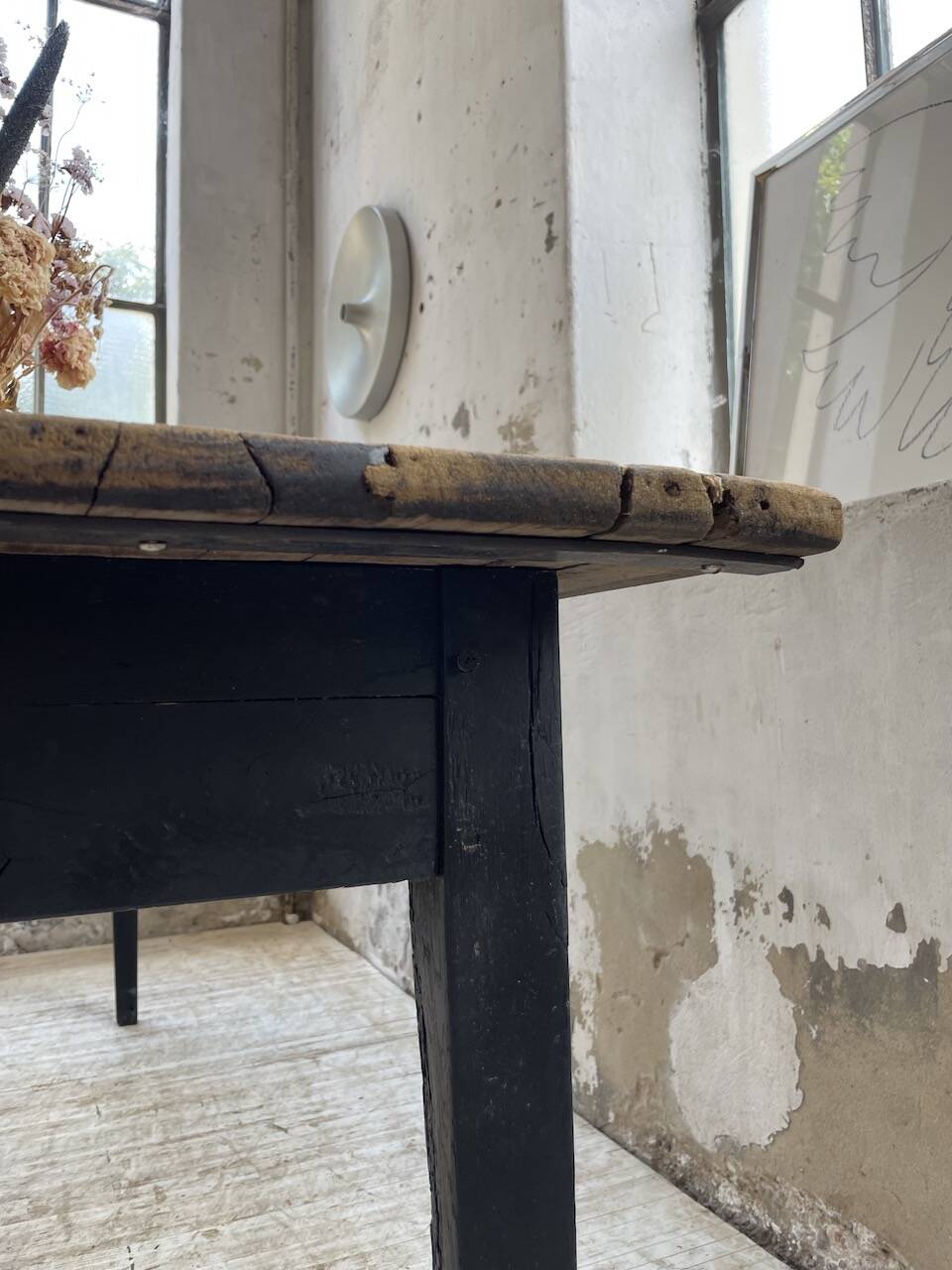 2m pine and oak farmhouse table