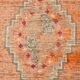 Pink & Orange Oriental Pattern Turkish Runner Rug, 90x306Cm