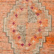 Pink & Orange Oriental Pattern Turkish Runner Rug, 90x306Cm
