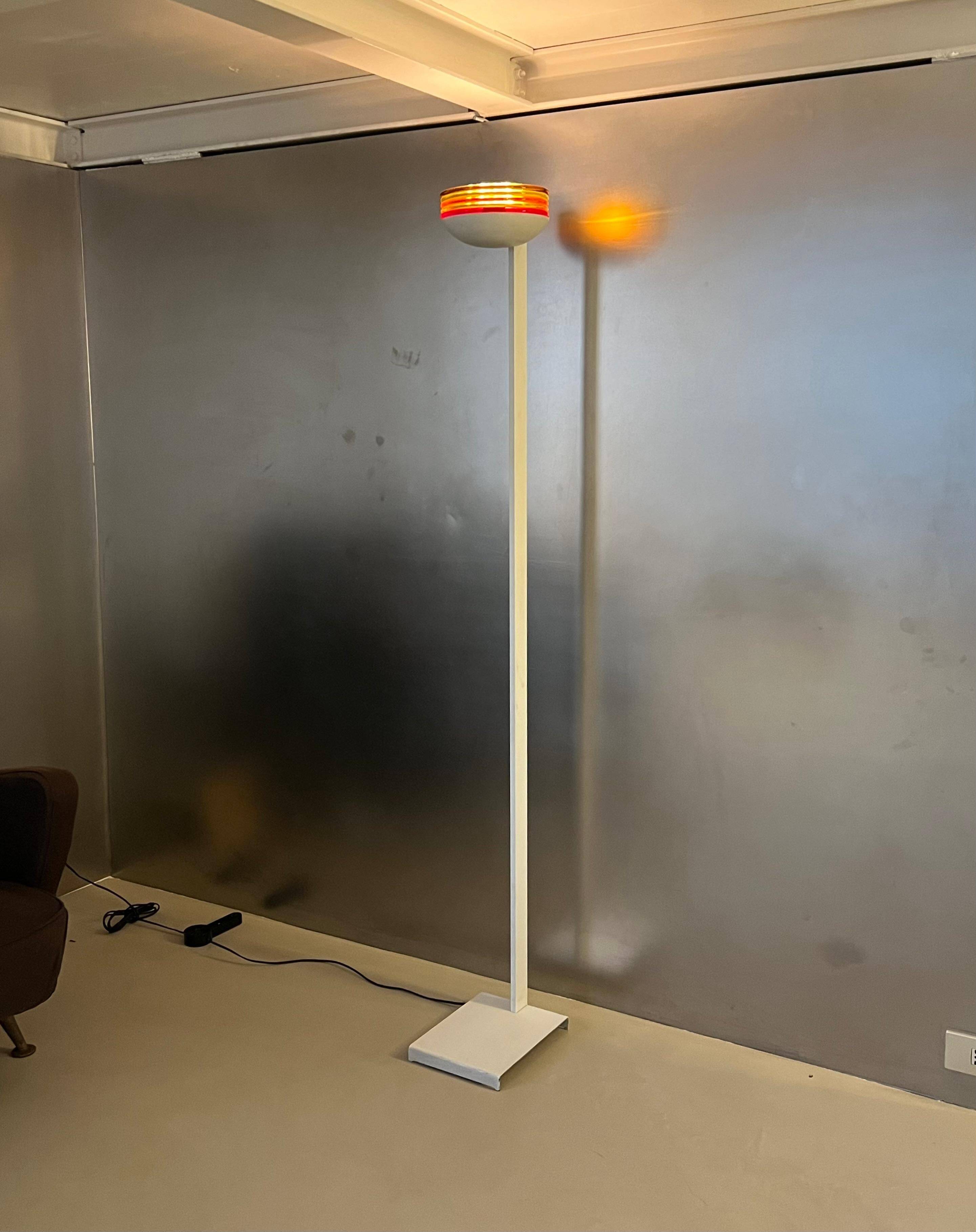 Roberto Pamio for leucos Murano floor lamp, Colourful Decorative Murano Light