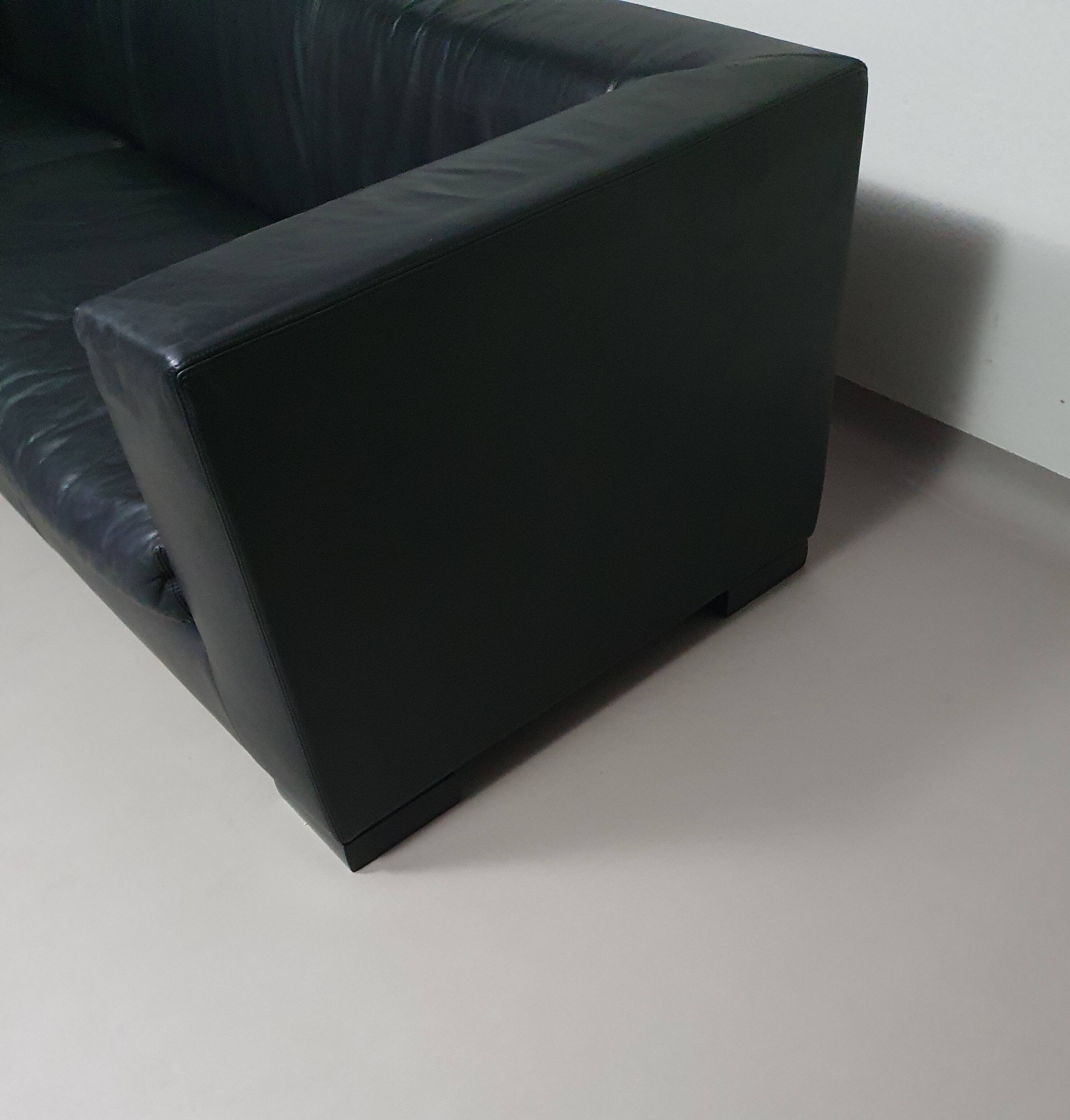 Wittmann leather sofa Camin by Paolo Piva