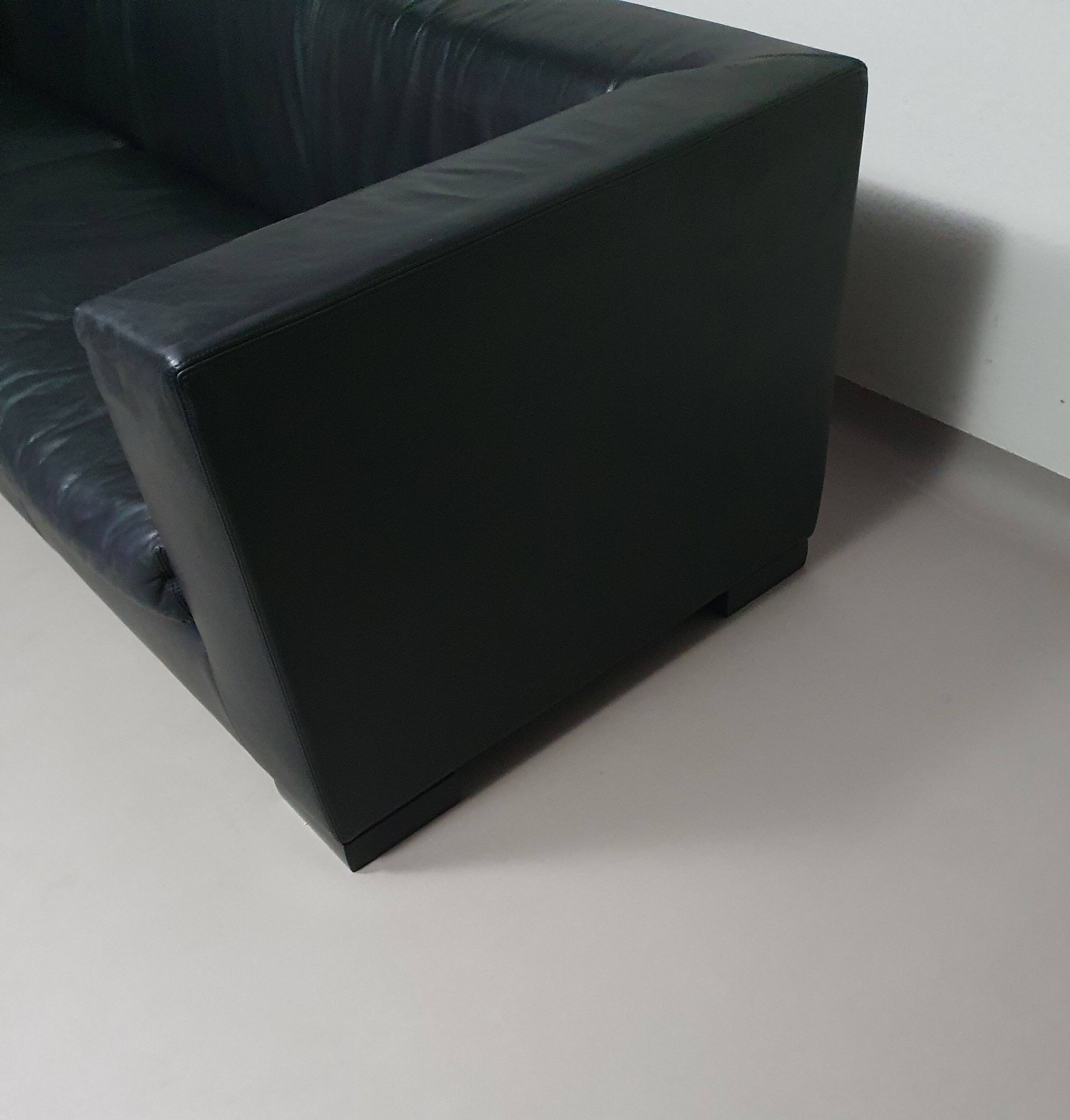 Wittmann leather sofa Camin by Paolo Piva