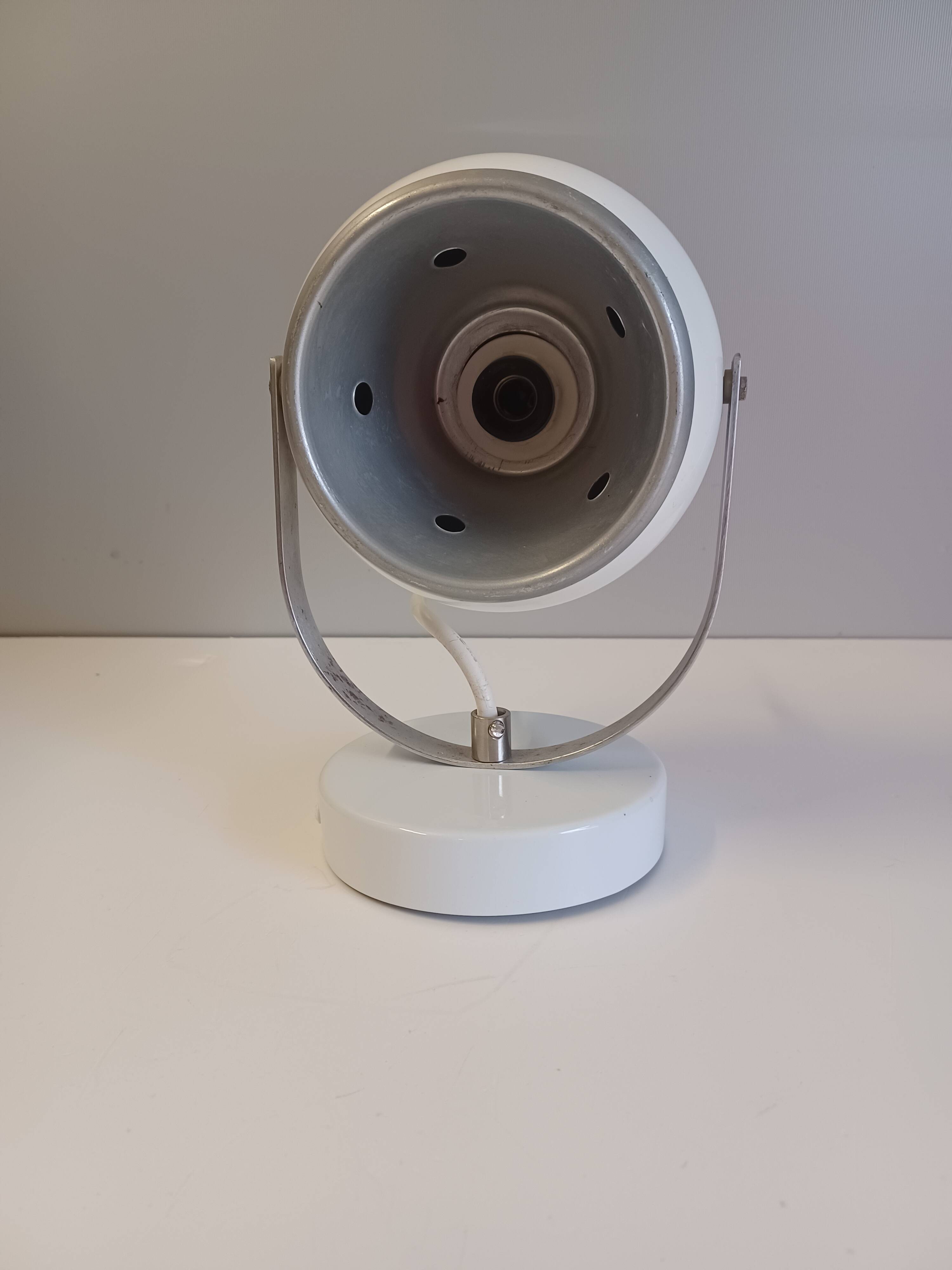 Wall lamp - Eye Ball - Space Age - Glossy White - 1970