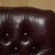 Vintage Chesterfield office chair with high back in Heritage leather.