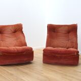 Pair of Orchid armchairs, Michel Cadestin