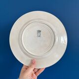 8 assiettes en terre de fer Saint Amand et Hamage modèle Wilbur