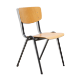 Vintage stackable chair eromes F4 beech anthracite