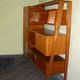 Mid-century living room furniture in ash wood with suspended parts