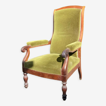 Green Voltaire armchair