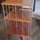 Rotating floor bookshelf