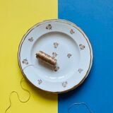 Lot 6 hollow plates, white Limoges porcelain