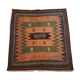 Tapis kilim marocain atlas 130x141cm fait main 100% laine