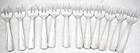 Alfénide, Christofle Saigon 12 oyster forks, Art Deco in silver-plated metal.