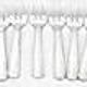 Alfénide, Christofle Saigon 12 oyster forks, Art Deco in silver-plated metal.