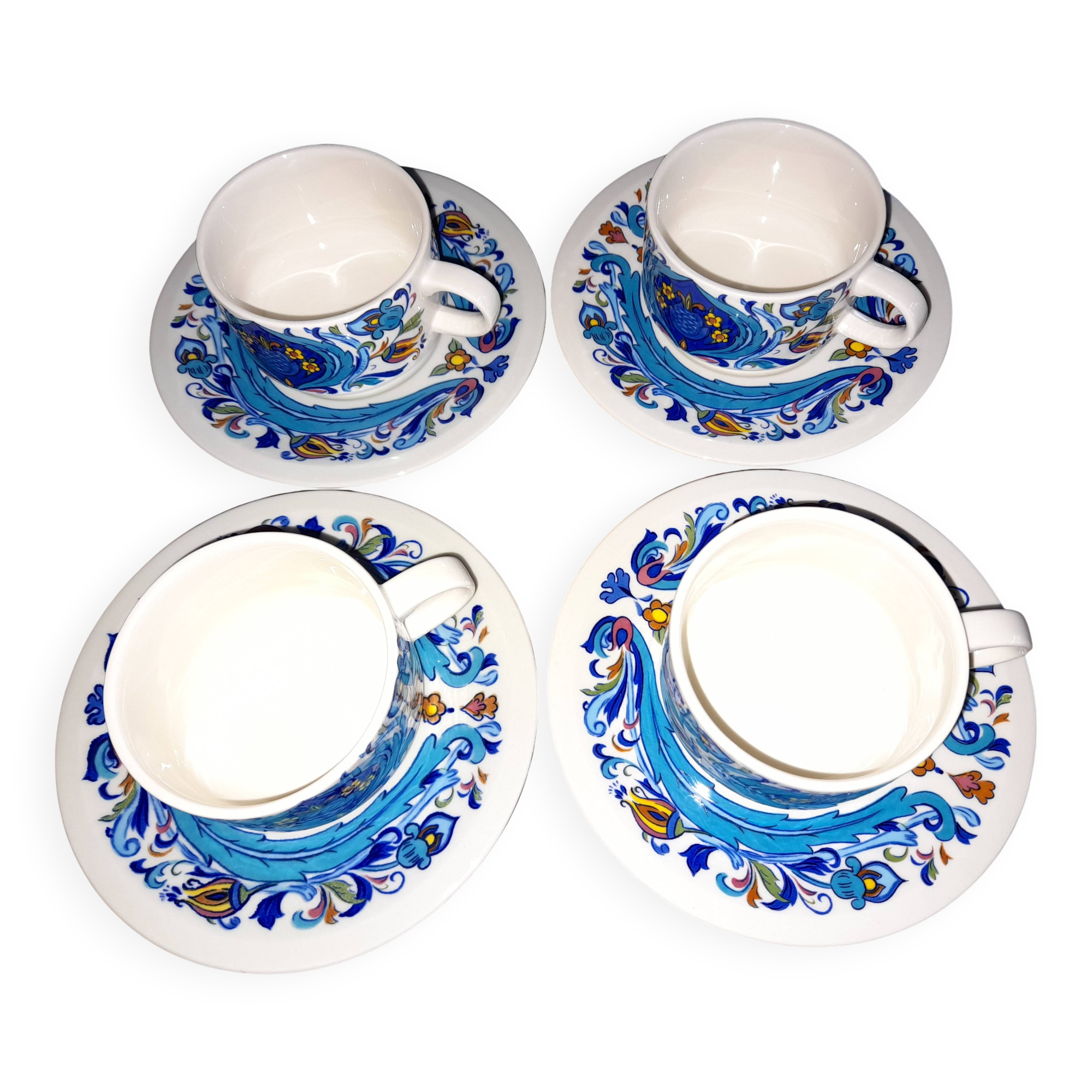 Set of coffee cups with saucers Villeroy and Boch Izmir Vitro-Porcelain