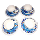 4 coffee cups with saucers Villeroy and Boch Izmir Vitro-Porcelain