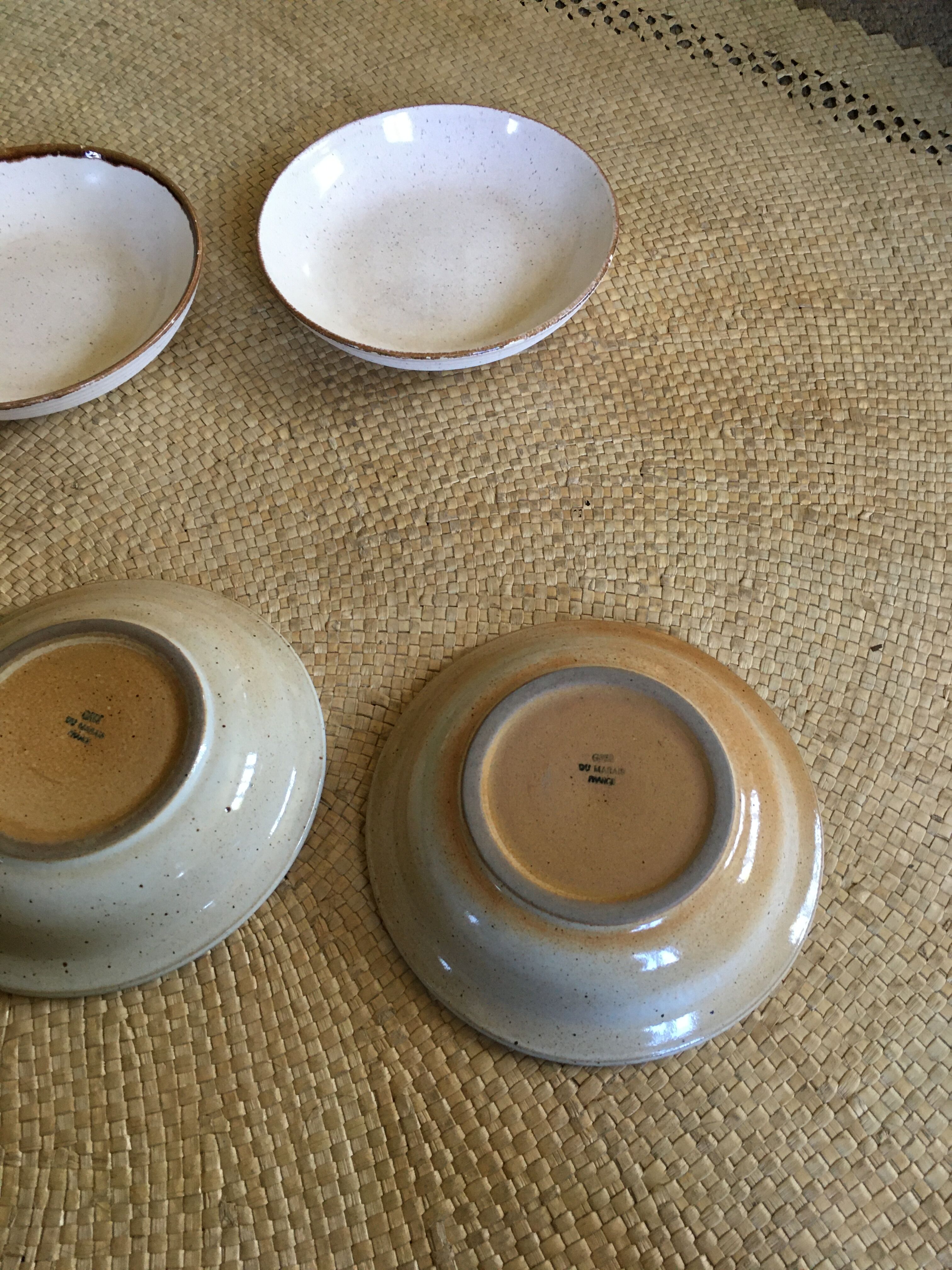 Lot of 5 soup plates