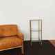 Gilded Italian Hollywood Regency Metal Shelf by Hans Kögl