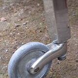 Chrome metal and mirror trolley