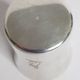 Ancient silver metal timbale engraved with rabbit motifs