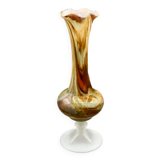 Murano style opaline vase