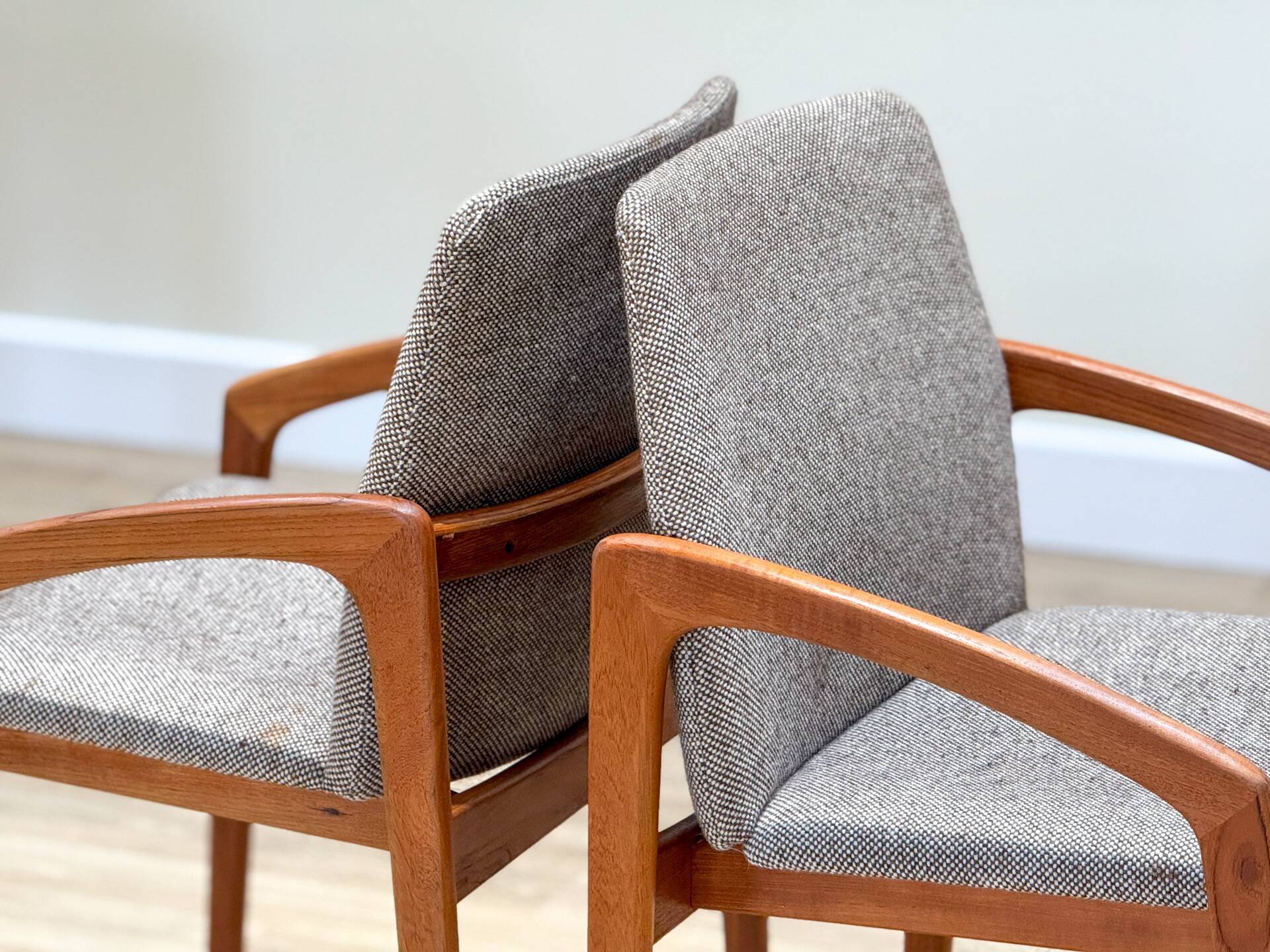 Set of 6 Danish “Knife Chairs” by K.S, 1960s