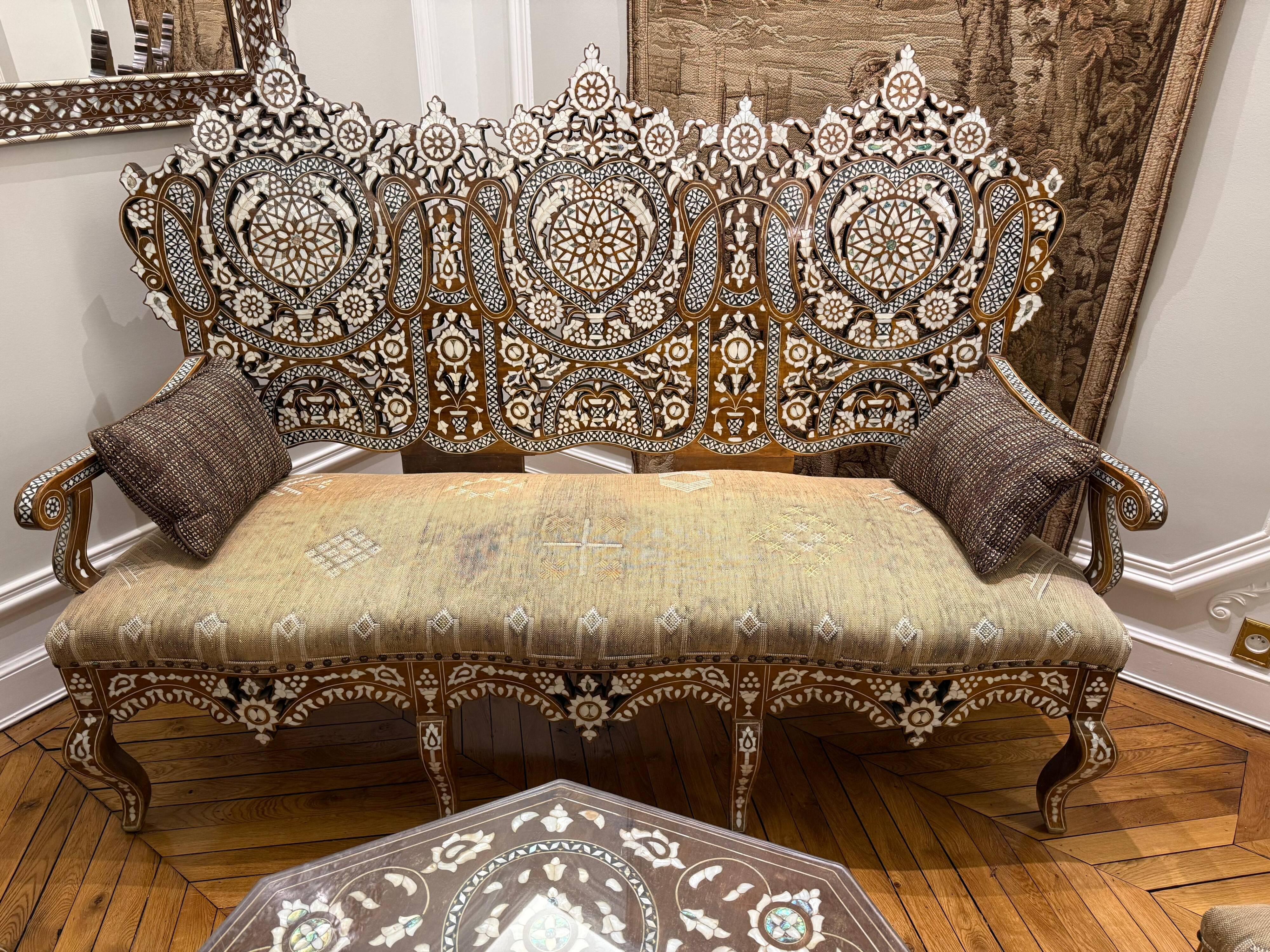 Oriental salon in marquetry