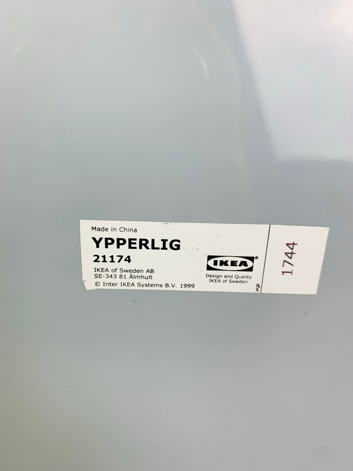 Ypperlig mirror Ikea x Hay, white metal frame