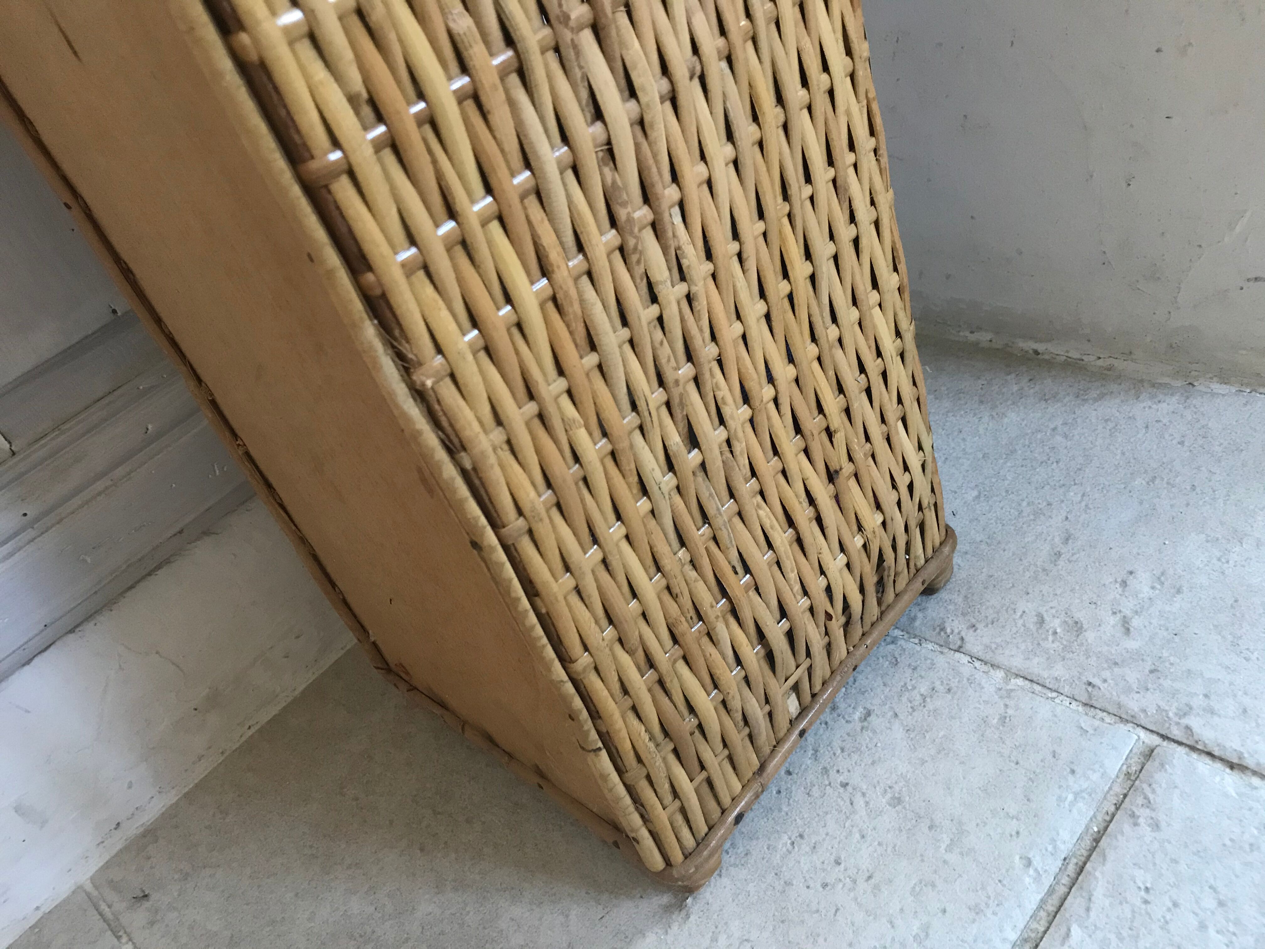 Vintage wicker basket