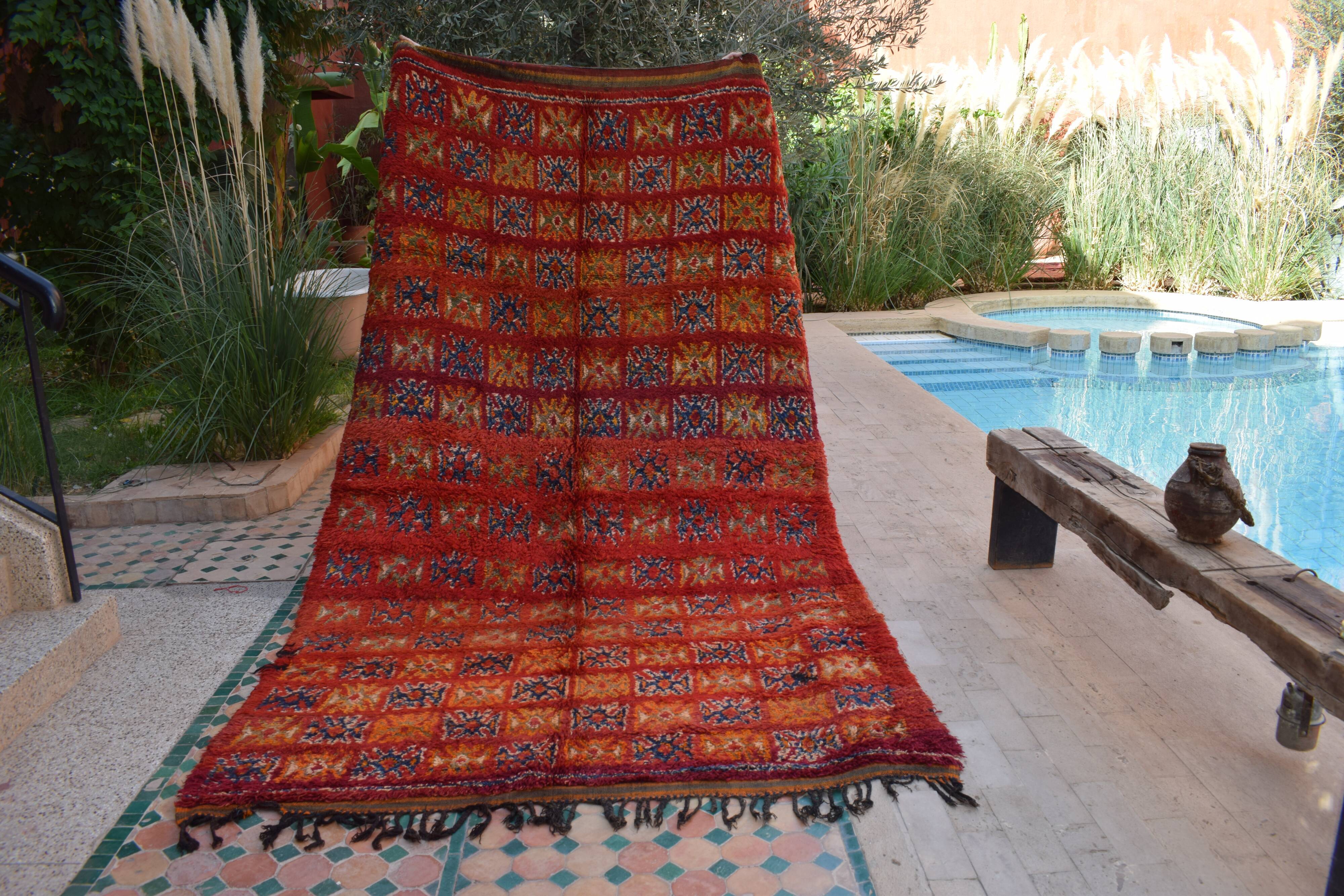 Berber rug Moroccan vintage Atlas