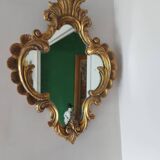 Mirror XIXth gilded wood and mercury ice 61x45cm